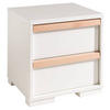 NACHTSCHRANK 48,1/48,8/40 cm  - Buchefarben/Weiß, MODERN, Holz/Holzwerkstoff (48,1/48,8/40cm) - MID.YOU