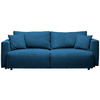 SCHLAFSOFA in Cord Blau  - Blau/Schwarz, Design, Kunststoff/Textil (250/92/105cm) - Carryhome
