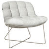 LOUNGESESSEL Creme, Naturfarben Edelstahl  - Creme/Naturfarben, Basics, Textil/Metall (77/83/85cm) - Joop!