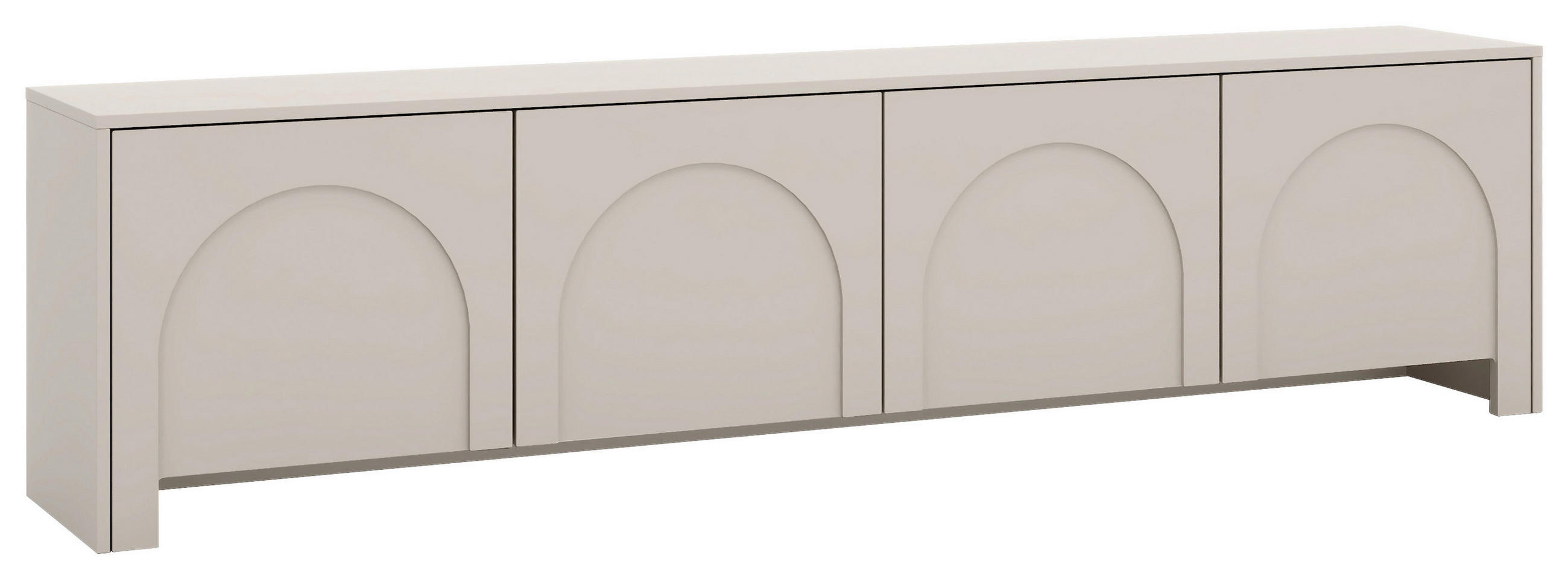 LOWBOARD Arco  in 203,5/51/35 cm  - Kaschmir, Design, Holzwerkstoff (203,5/51/35cm) - Boxxx