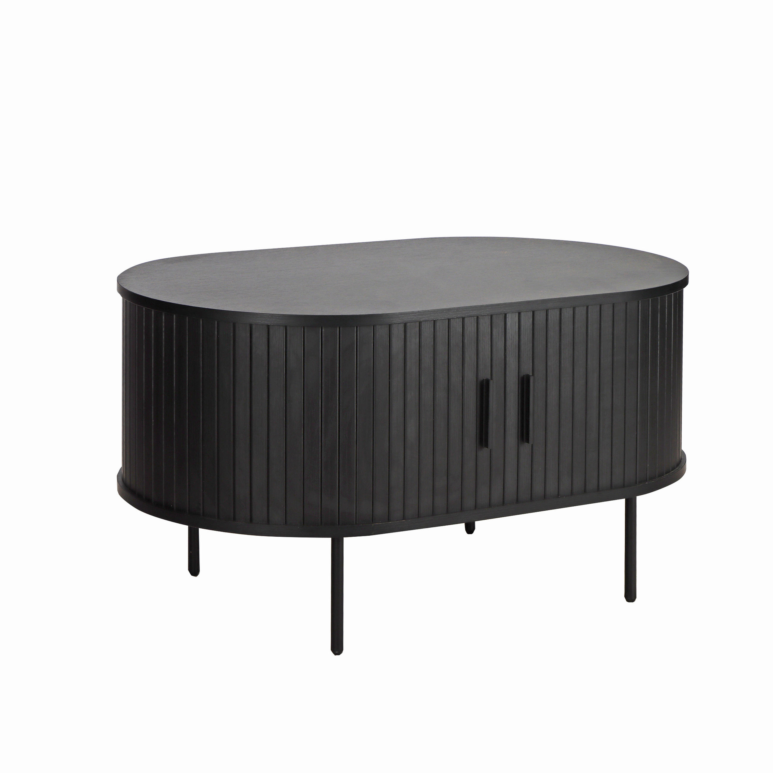 COUCHTISCH - Schwarz, Design, Holzwerkstoff/Metall (100/60/55cm) - Livetastic