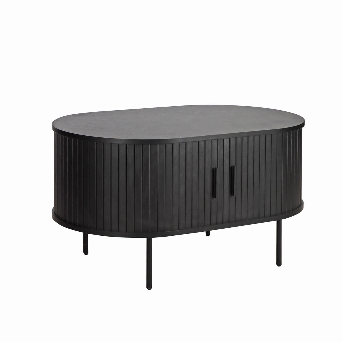 COUCHTISCH - Schwarz, Design, Holzwerkstoff/Metall (100/60/55cm) - Livetastic