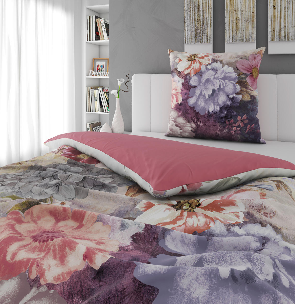 WENDEBETTWÄSCHE Renforcé 155/220 cm  - Multicolor, KONVENTIONELL, Textil (155/220cm) - Novel