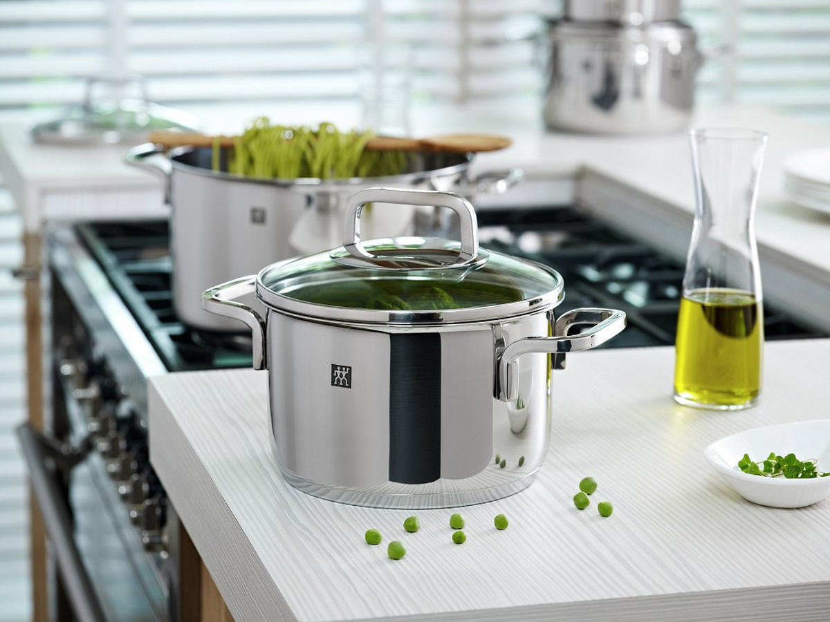 KOCHTOPFSET QUADRO 5-teilig  - Edelstahlfarben, Basics, Metall - Zwilling