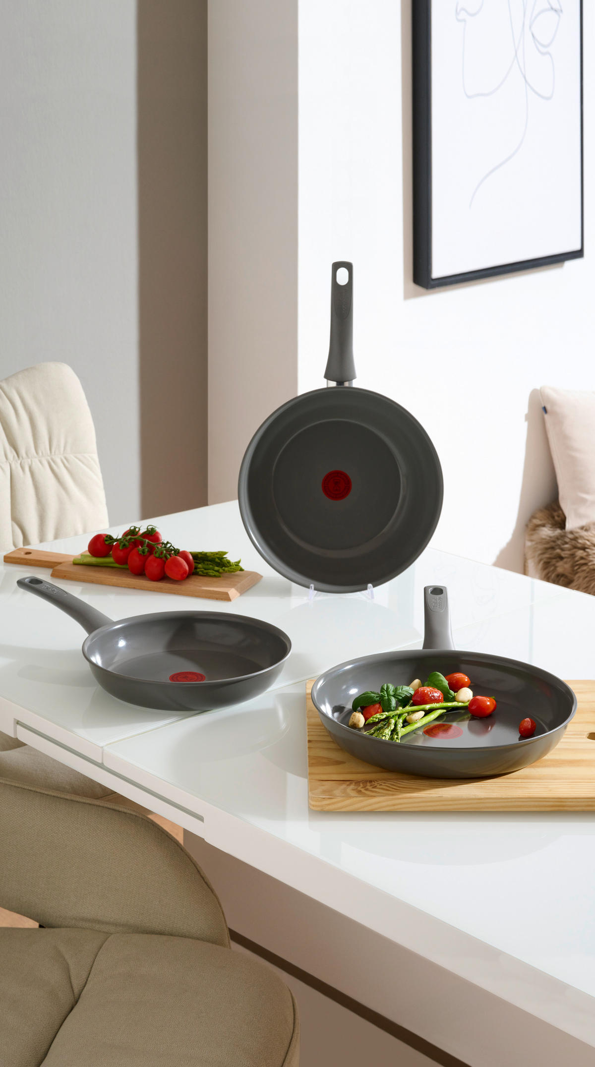PFANNE  - Weiß, Basics, Metall (43,4/25,8/7,5cm) - Tefal