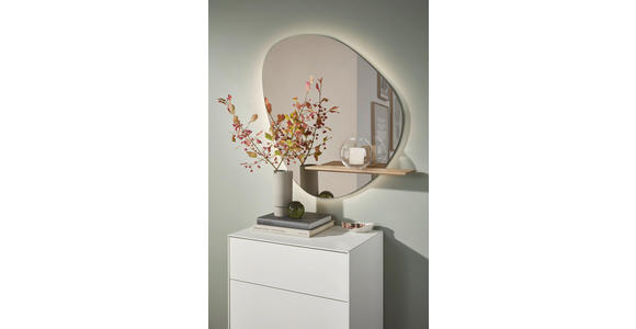 WANDSPIEGEL 82/81/18 cm  - Design, Glas/Holz (82/81/18cm) - Johann Jakob