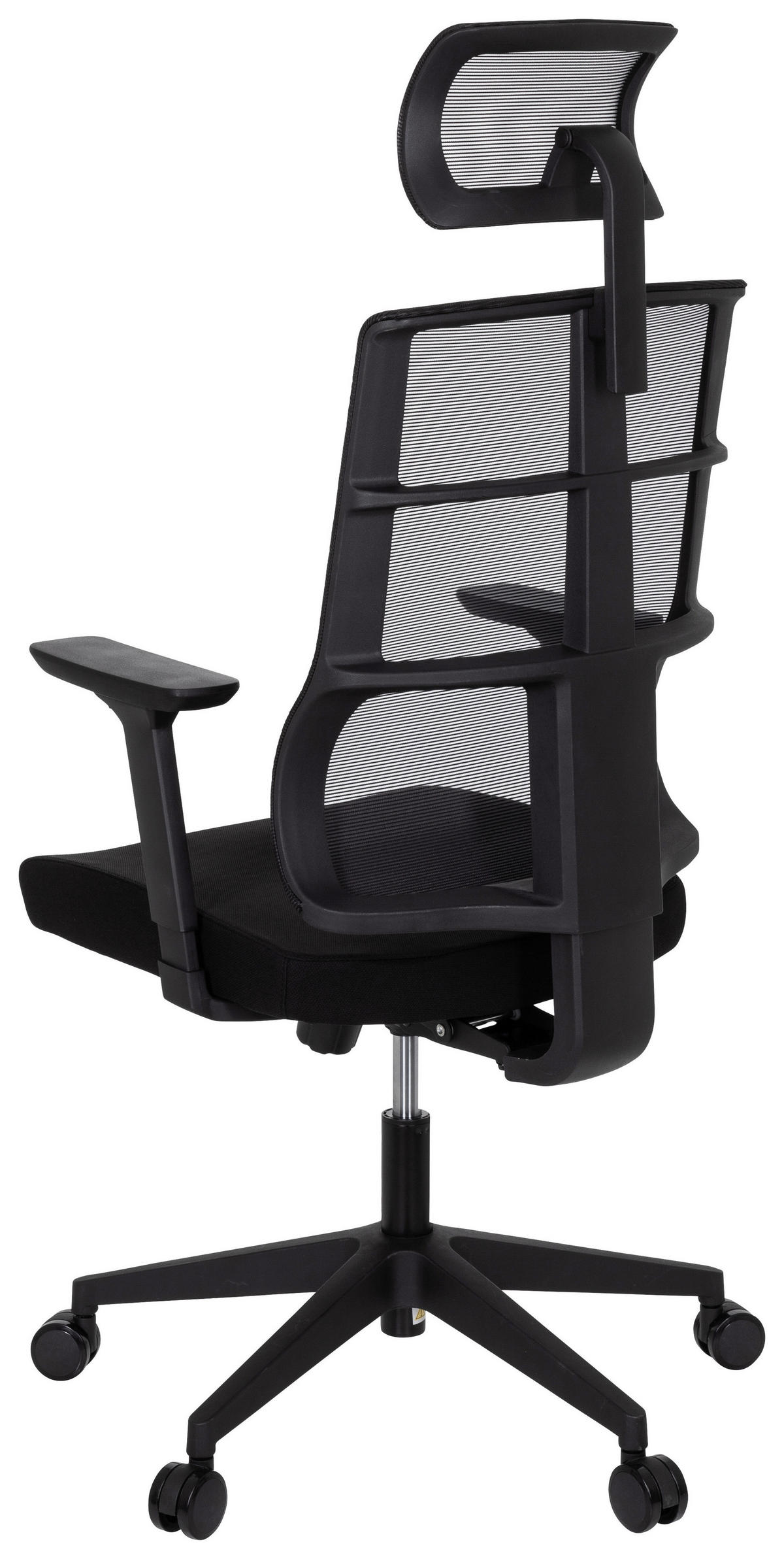 DREHSTUHL  in Netzbespannung, Flachgewebe Schwarz  - Schwarz, MODERN, Kunststoff/Textil (64/138/62cm) - MID.YOU