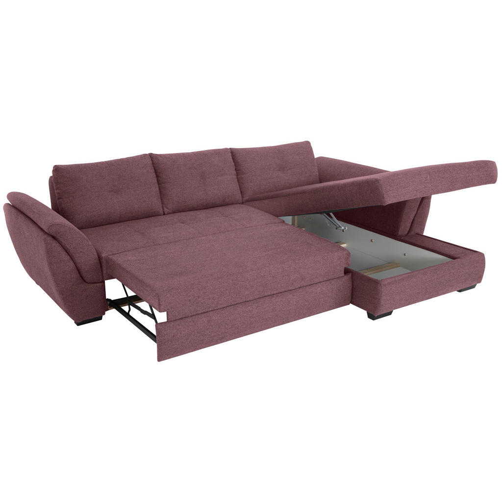 Thumbnail - Livetastic Ecksofa, Beere, Textil, 3-Sitzer, Ottomane rechts, L-Form, 278x187 cm, seitenverkehrt erhältlich, Wohnzimmer,...