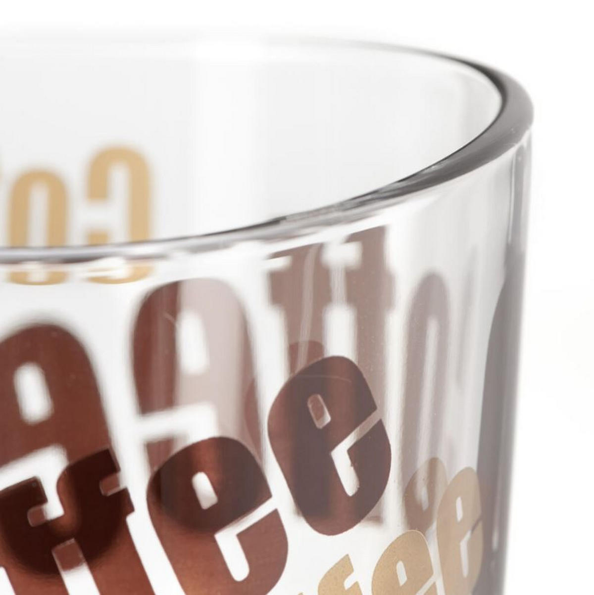 KAFFEEGLAS - Transparent/Beige, KONVENTIONELL, Glas (280ml) - Leonardo