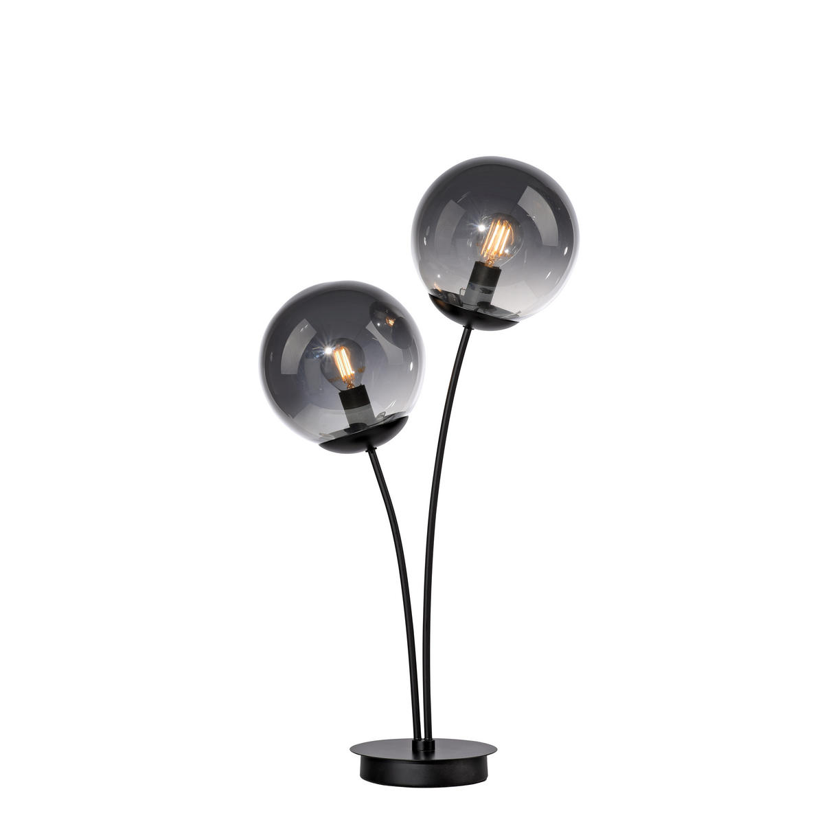 TISCHLEUCHTE 35/20/52 cm   - Schwarz, Basics, Glas/Kunststoff (35/20/52cm)