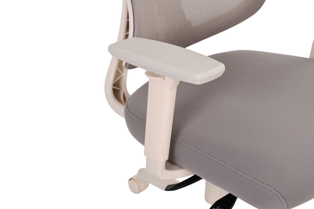 DREHSTUHL Netzbespannung Kaschmir  - Kaschmir/Grau, Design, Kunststoff/Textil (66/125/133/66cm) - Novel
