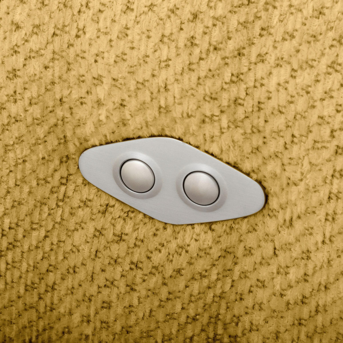 ECKSOFA  Webstoff Senfgelb  - Senfgelb/Schwarz, Design, Kunststoff/Textil (177/274cm) - Livetastic