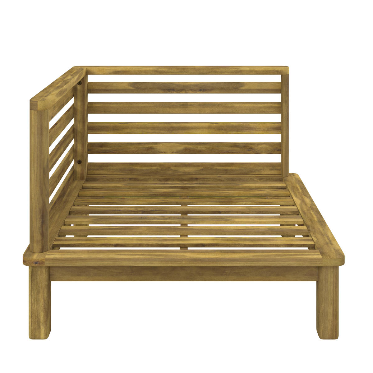 LOUNGEECKTEIL - Greige/Akaziefarben, Natur, Holz (75/59/75cm) - Ambia Garden