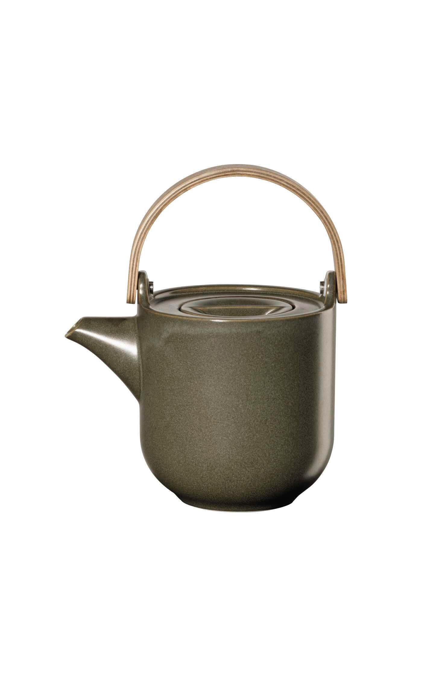 TEEKANNE COPPA NORI  - Dunkelgrün, Design, Holz/Keramik (14,5/10,7/12cm) - ASA