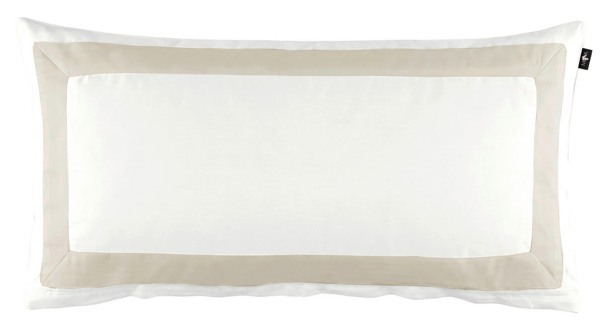 KISSENHÜLLEN-SET Marcel.Remus.Design - Son Vida weiß 40/80 cm  - Beige/Weiß, Design, Textil (40/80cm) - Marcel Remus