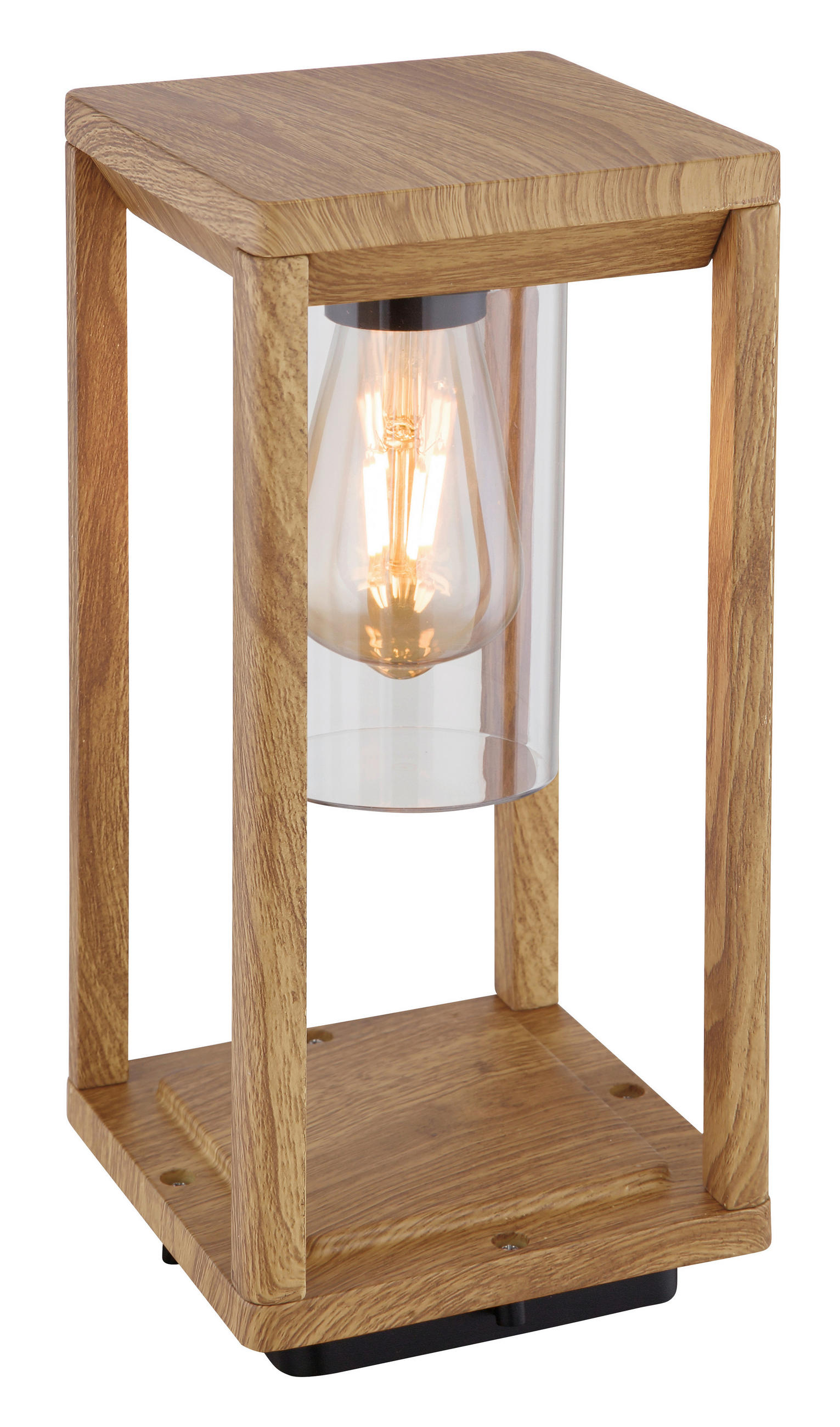 SVJETILJKA VRTNA  - prirodne boje/prozirno, Basics, metal/plastika (15/15/35cm) - Globo