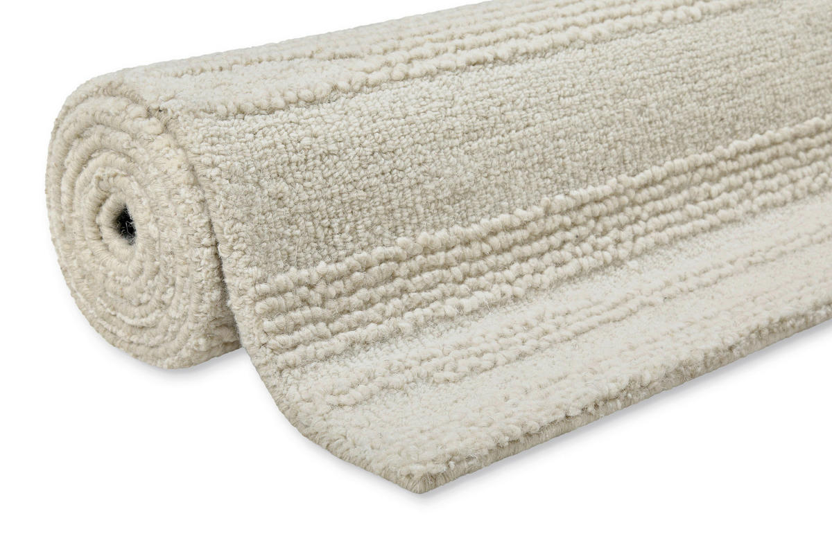 WEBTEPPICH Wohnzimmer 70/140 cm Hamptons Twentyseven Creme rechteckig  - Creme, Design, Textil (70/140cm) - WECON HOME