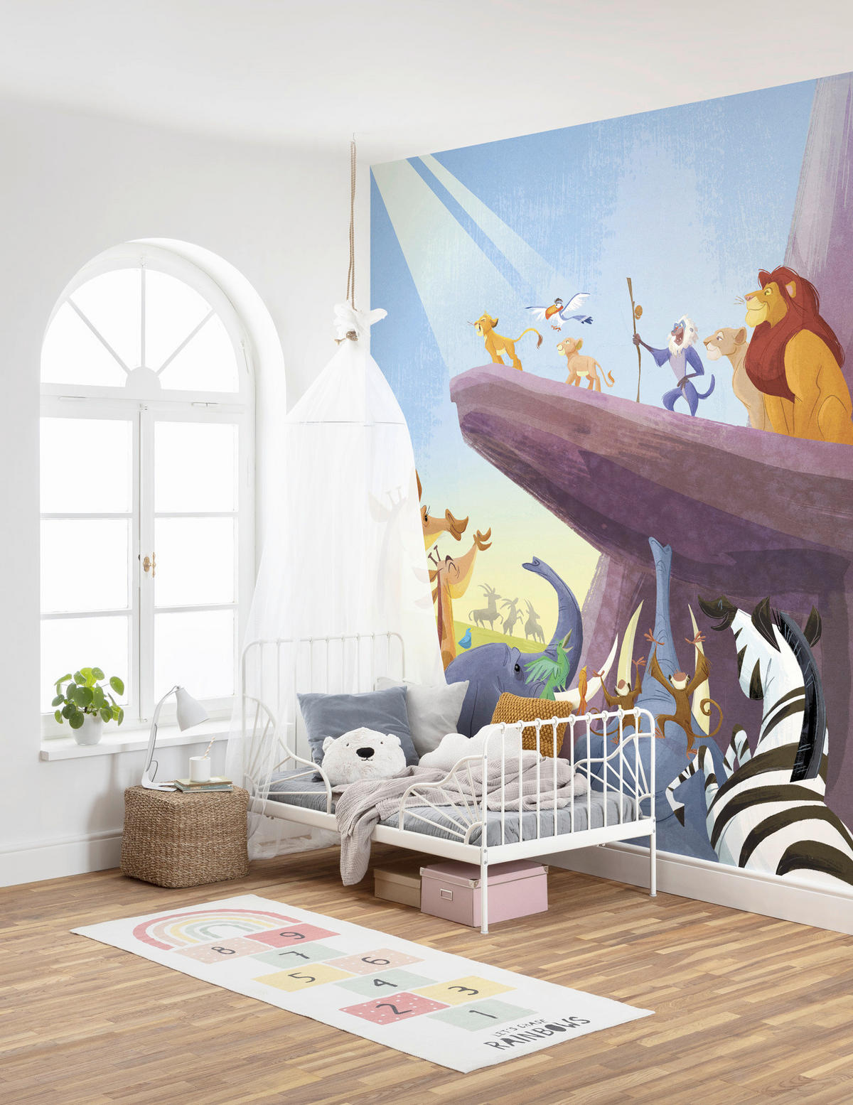 FOTOTAPETE THE LION KING THE KING  - Multicolor, Design, Textil (200/250cm) - Disney