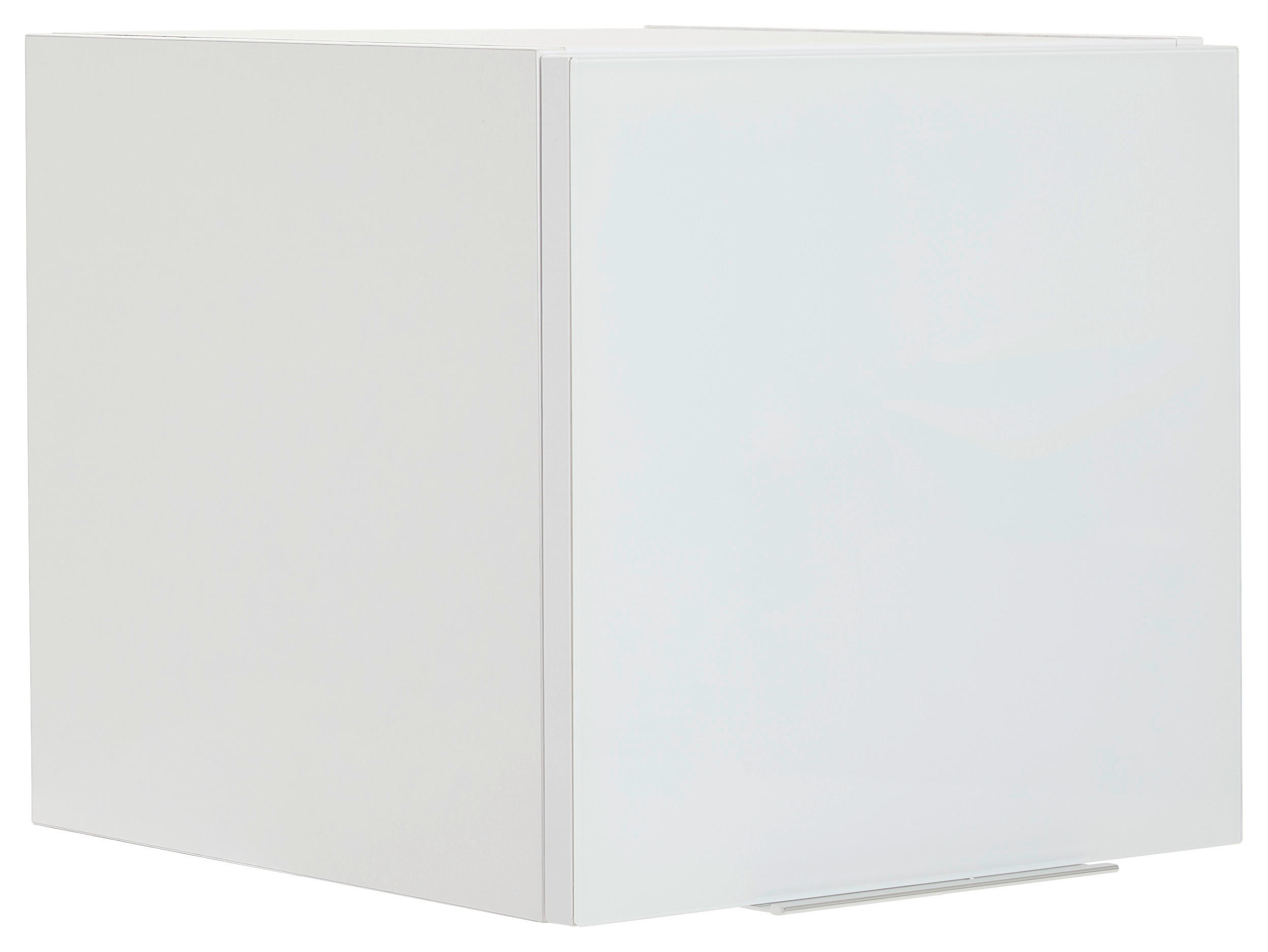 AUFSATZSCHRANK 45/40,2/40,3 cm   - Weiss Hochglanz/Weiss, Design, Glas/Holzwerkstoff (45/40,2/40,3cm) - Voleo