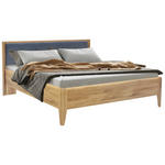 BETT 180/200 cm  in Anthrazit, Wildeiche  - Wildeiche/Anthrazit, KONVENTIONELL, Holz/Holzwerkstoff (180/200cm) - Linea Natura