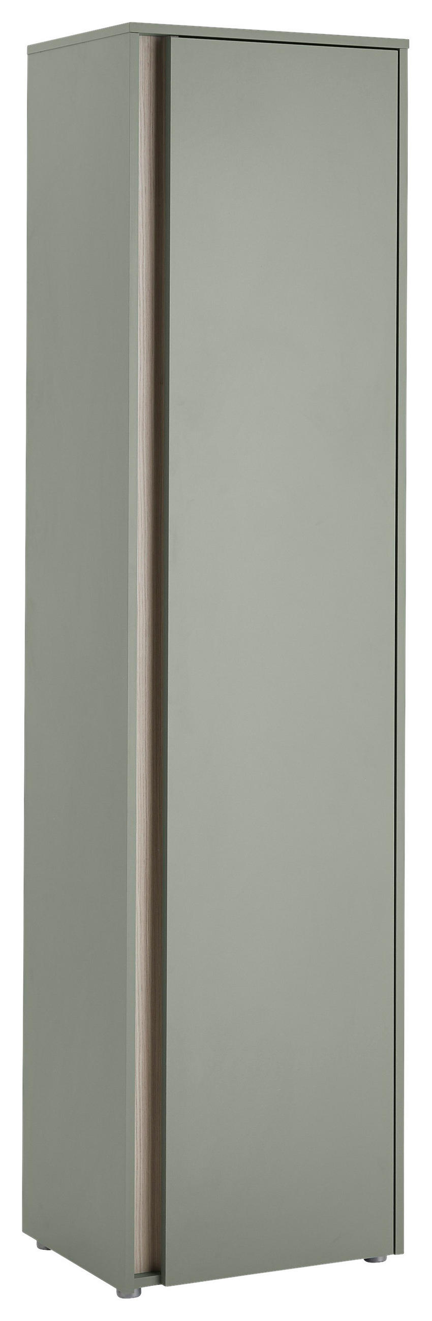 GARDEROBENSCHRANK  in 50/200/40 cm  - Eichefarben/Salbeigrün, Design, Holzwerkstoff/Kunststoff (50/200/40cm) - Modante