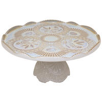 TORTENPLATTE CRISTAL 30/14 cm  - Perlmutt, Basics, Keramik (30/14cm) - Costa Nova