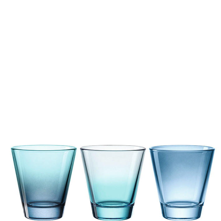 ČAŠA  215 ml  Salerno  - plava, Trend, staklo (8,5/9/8,5cm) - Leonardo
