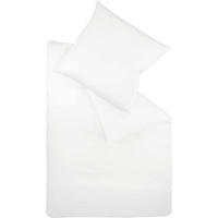 BETTWÄSCHE Makosatin 155/220 cm  - Weiß, Basics, Textil (155/220cm) - Fleuresse