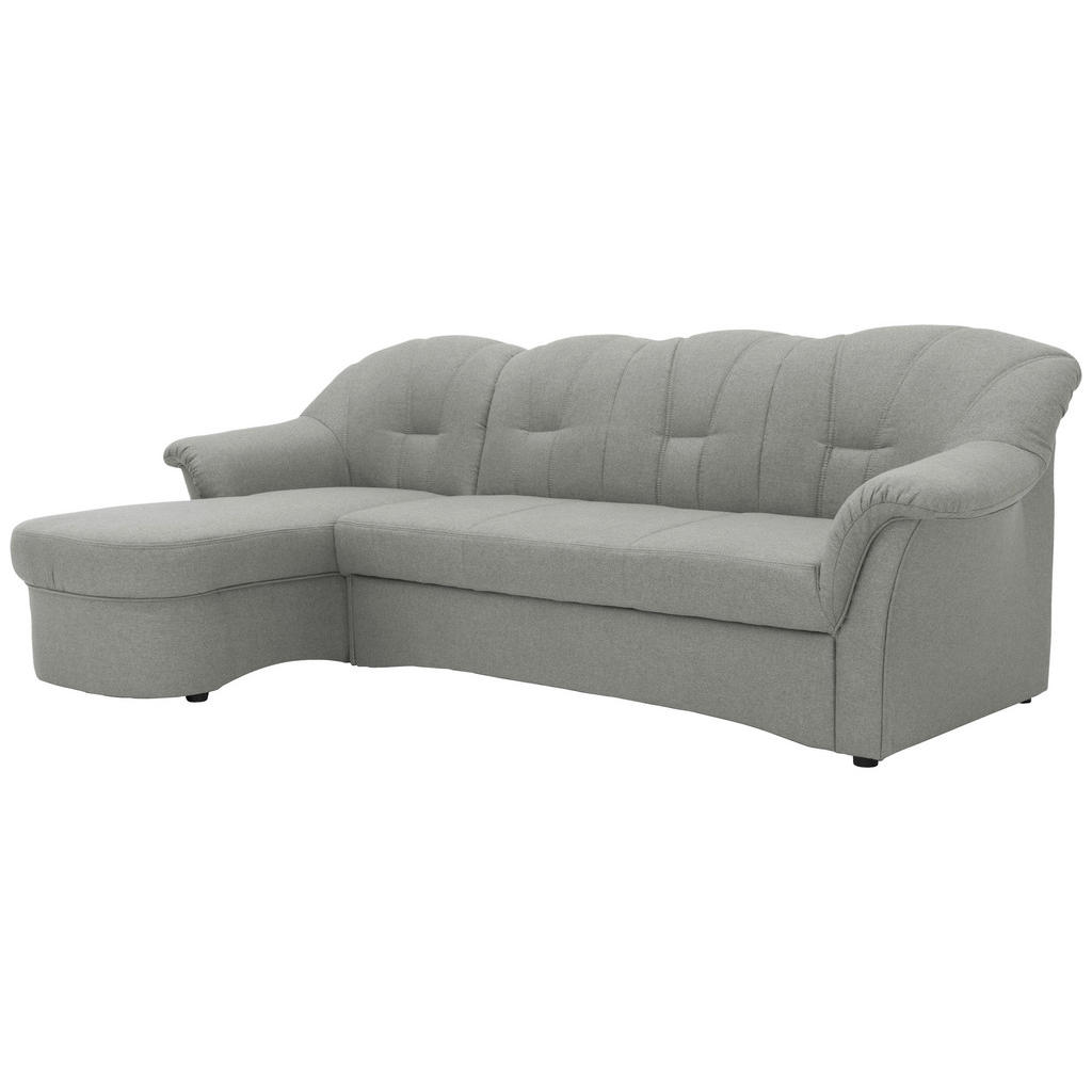 Thumbnail - Mid.you Ecksofa, Silber, Textil, Uni, 3-Sitzer, L-Form, 233x142 cm, Made in EU, FSC Mix, seitenverkehrt erhältlich, Hock...