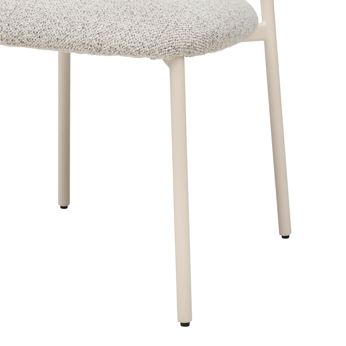 STUHL   Webstoff  - Greige/Creme, MODERN, Textil/Metall (55/80/61cm) - MID.YOU