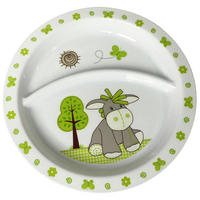 KINDERTELLER  - Weiss/Grau, Trend, Kunststoff (21,5cm) - My Baby Lou