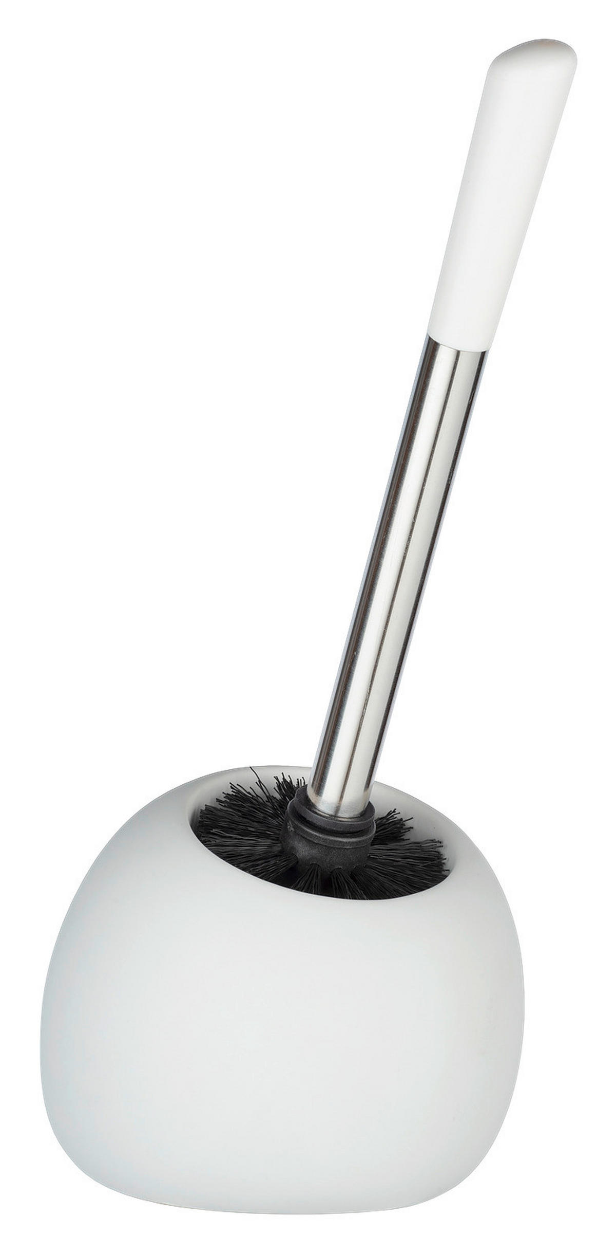 WC-BÜRSTENGARNITUR - Weiß, Basics, Keramik/Metall (15/34,5/14,5cm) - Wenko