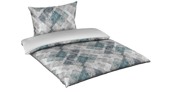 WENDEBETTWÄSCHE Sebi Satin 140/200 cm  - Silberfarben, KONVENTIONELL, Textil (140/200cm) - Novel