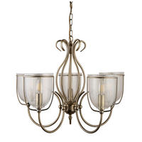 HÄNGLAMPA Silhouette 52/44 cm  - mässingsfärgad, Design, metall/glas (52/44cm)