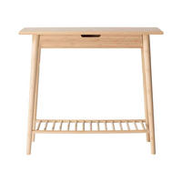 KONSOLENTISCH Holz 90/35/80 cm   - Naturfarben/Nickelfarben, Romantik / Landhaus, Holz (90/35/80cm) - MID.YOU