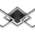 LED-DECKENLEUCHTE 76,4/35,7/8 cm   - Schwarz, Design, Kunststoff/Metall (76,4/35,7/8cm) - Novel