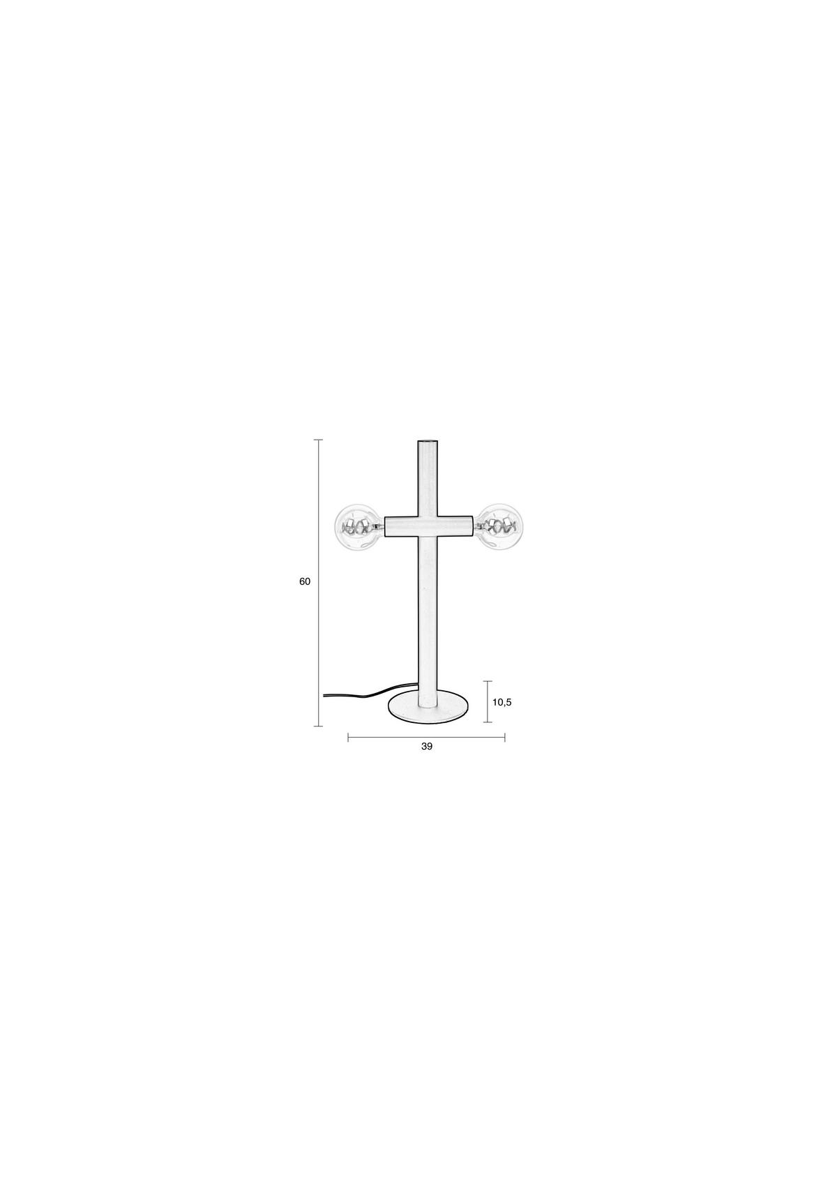 TISCHLEUCHTE - Schwarz, Basics, Metall (10,5/60/39cm) - Zuiver