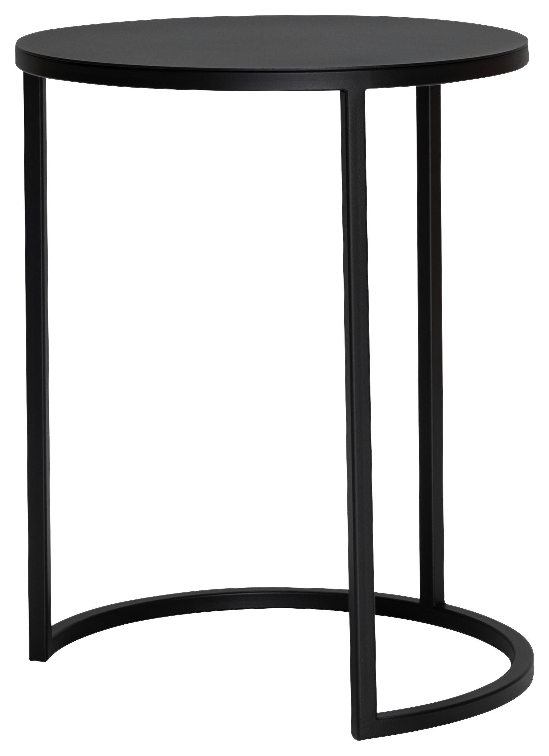 PRÍRUČNÝ STOLÍK, čierna - čierna, Design, kov (39/39/50cm) - Johann Jakob