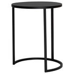 BEISTELLTISCH in Metall 39/39/50 cm  - Schwarz, Design, Metall (39/39/50cm) - Johann Jakob