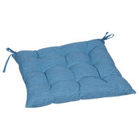 GARTENSITZKISSEN in Blau 40/40 cm  - Blau, Design, Textil (40/40cm)