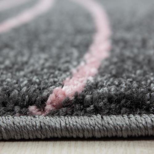BARNMATTA 160 cm Kids  - mörkgrå/pink, Trend, textil (160cm) - Ben'n'jen