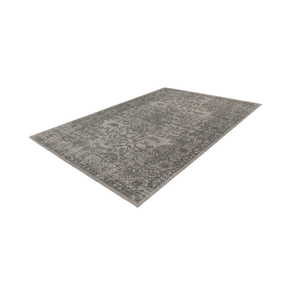 Thumbnail - Xxxl Vintage-Teppich Percy 300, Grün, Taupe, Textil, Vintage, rechteckig, 80x150 cm, für Fußbodenheizung geeignet, Teppi...