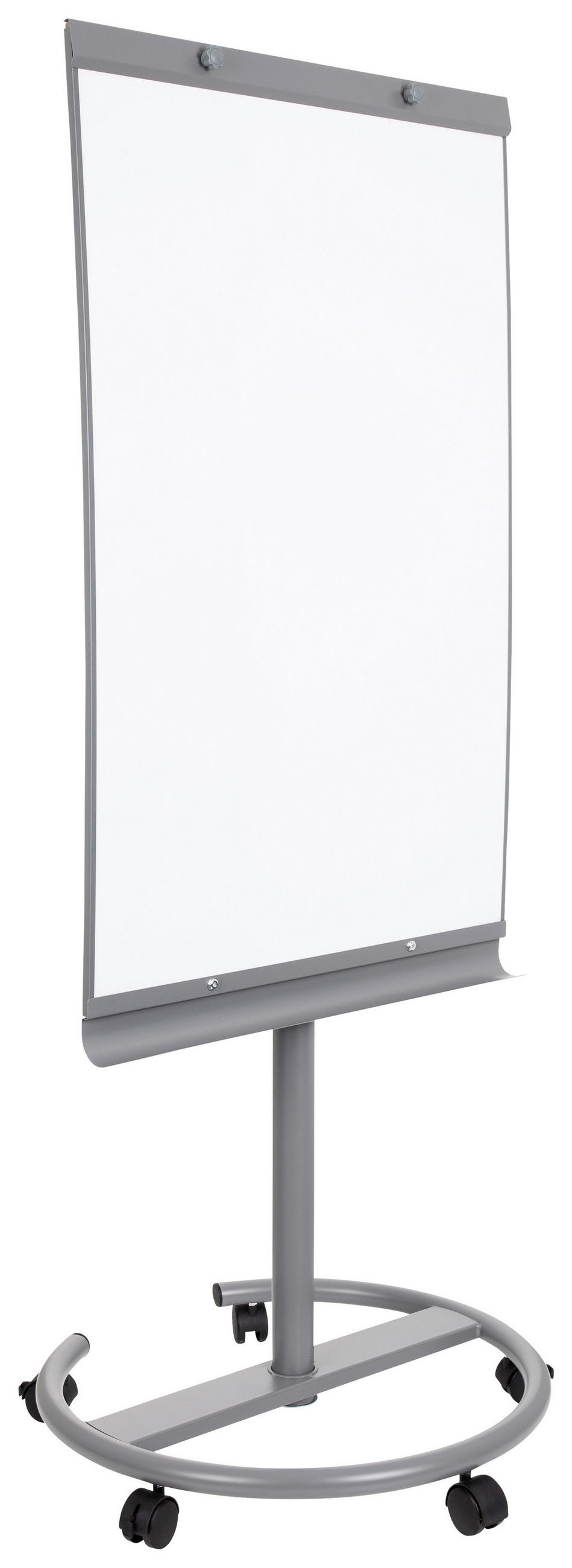 WHITEBOARD Metall Silberfarben, Weiß  - Silberfarben/Weiß, Basics, Kunststoff/Metall (65,5/133-190/60cm) - MID.YOU