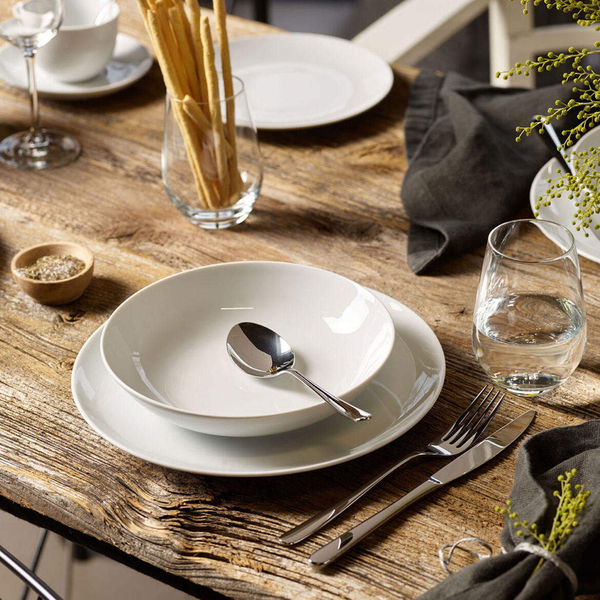 KOMBINIRANI SERVIS NewFreshBasic porcelan - bela, Basics, keramika (39/28,5/32,5cm) - Villeroy & Boch
