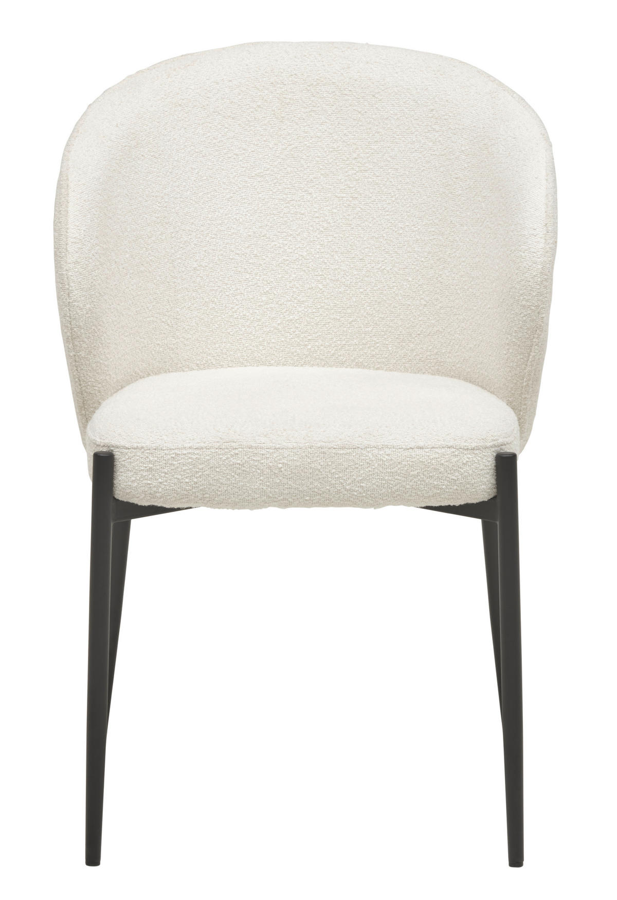 ARMLEHNSTUHL  in Eisen Bouclé  - Schwarz/Weiß, MODERN, Holz/Textil (55/80/58cm) - Livetastic