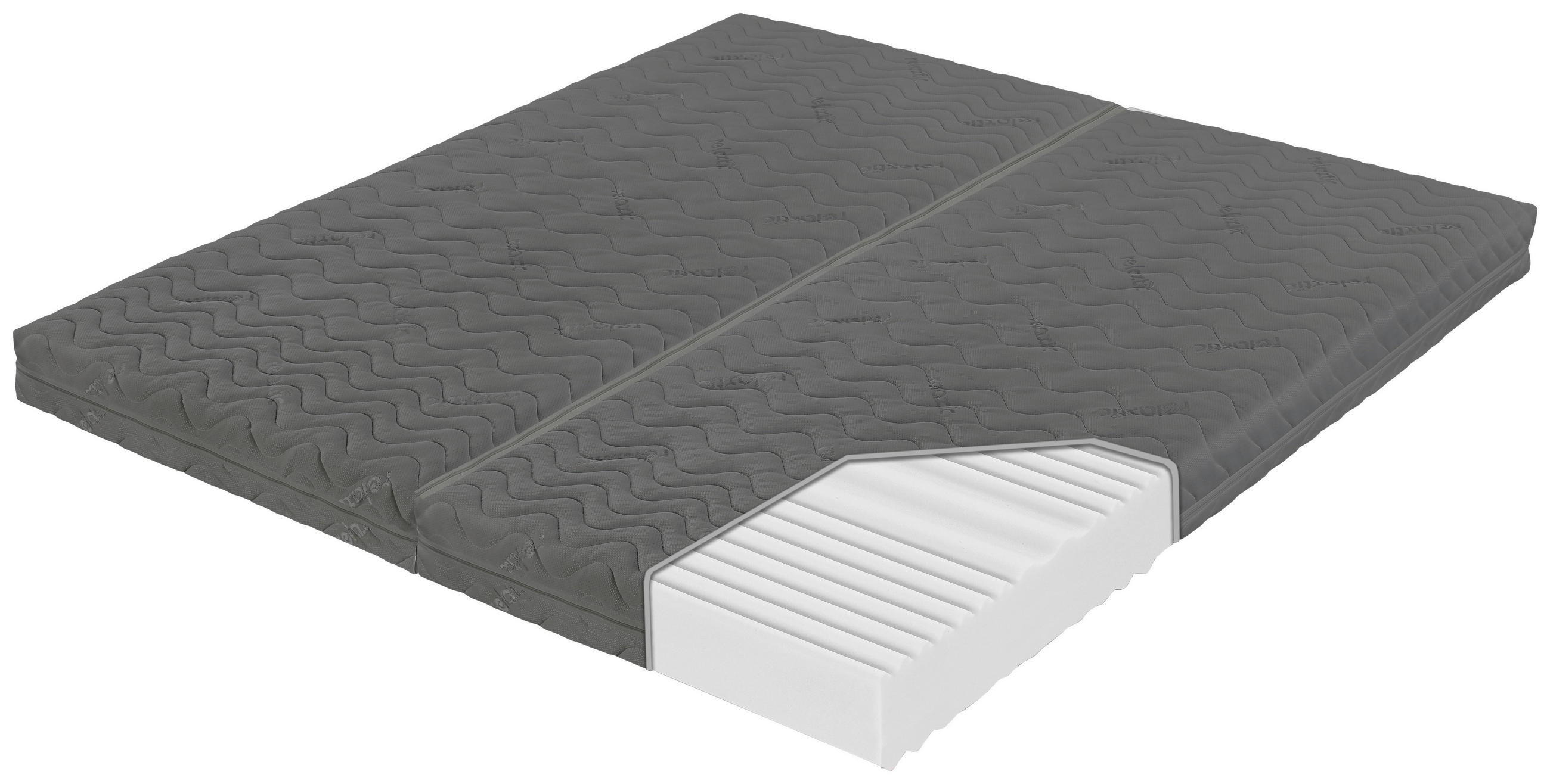 MATRAC 90-180/200 cm,  - sivá, Konventionell, textil/plast (90-180/200cm) - Carryhome