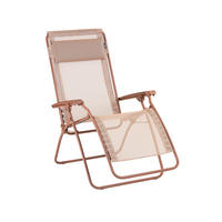 GARTEN-RELAXSESSEL Stahl  - Rot, Basics, Kunststoff/Textil (67/114/88cm) - Lafuma Mobilier