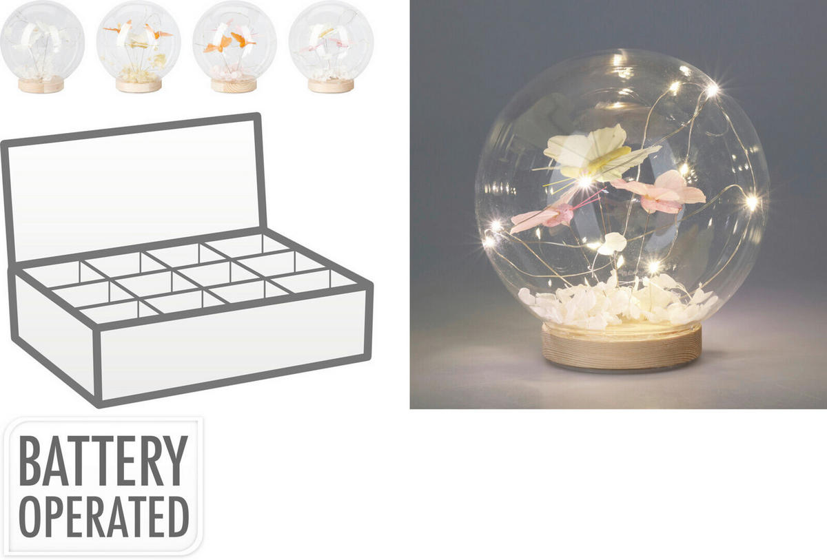 DEKOR GÖMBÖK - Lifestyle, üveg (16/13/6cm)