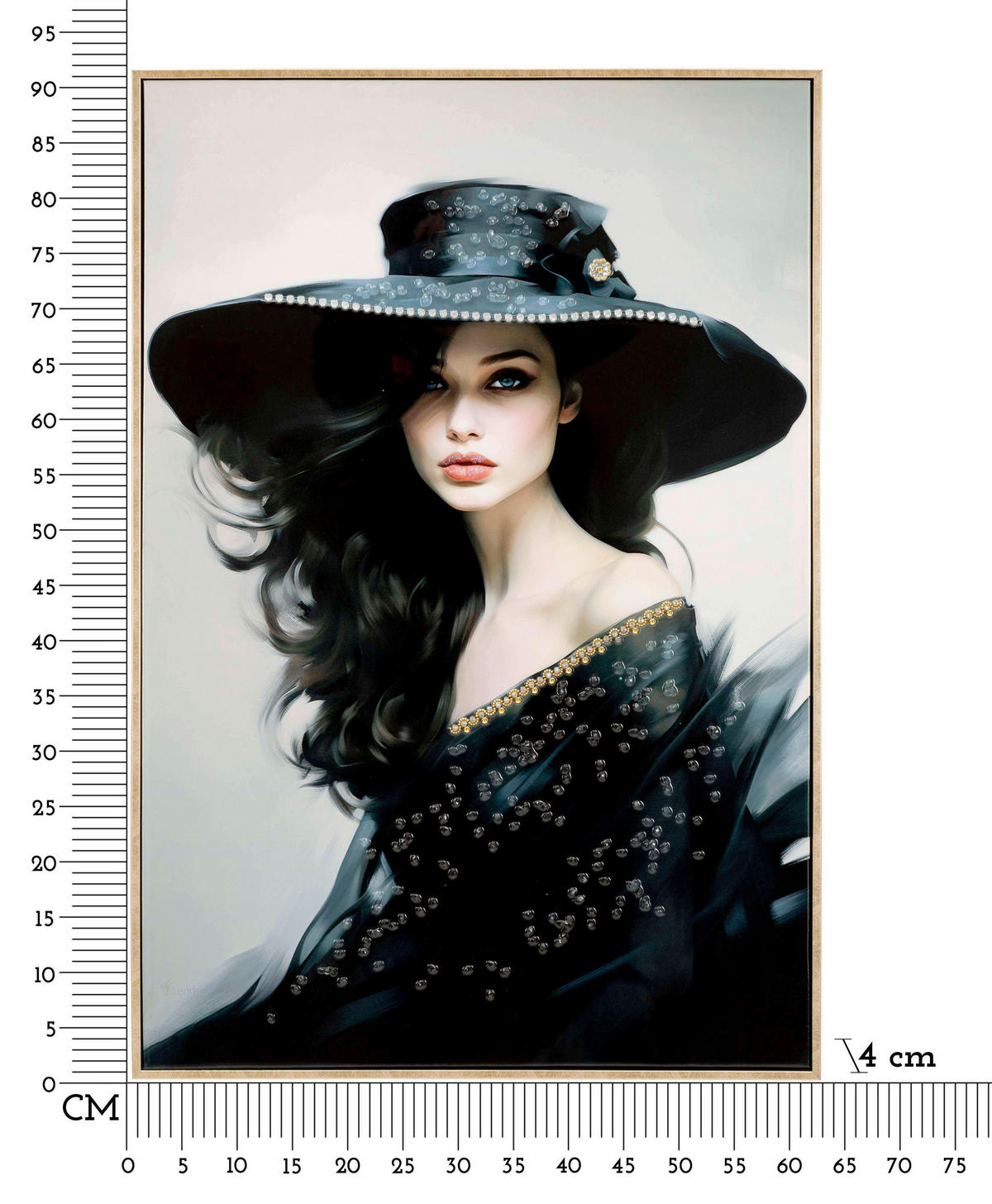 LEINWANDBILD Frauen  - Goldfarben, Basics, Holz/Kunststoff (62/92/4cm)