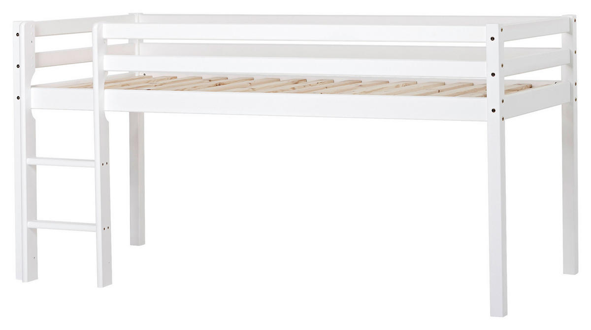 HOCHBETT 90/200 cm Weiß Weiß  - Weiß, MODERN, Holz (90/200cm) - MID.YOU